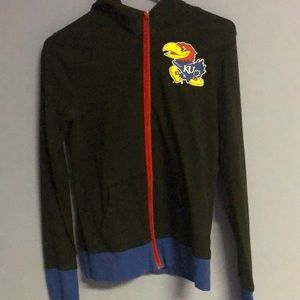 Girl’s Jayhawk Zip Up Hoodie
